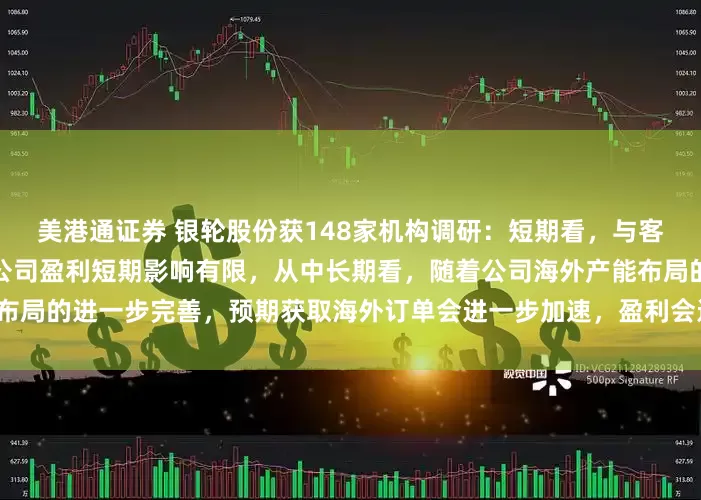 美港通证券 银轮股份获148家机构调研：短期看，与客户达成承担关税的安排，对公司盈利短期影响有限，从中长期看，随着公司海外产能布局的进一步完善，预期获取海外订单会进一步加速，盈利会进一步提升（附调研问答）