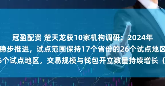冠盈配资 楚天龙获10家机构调研：2024年，我国数字人民币试点稳步推进，试点范围保持17个省份的26个试点地区，交易规模与钱包开立数量持续增长（附调研问答）