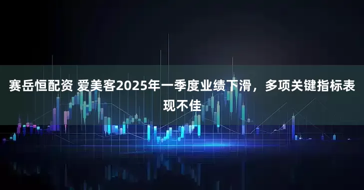 赛岳恒配资 爱美客2025年一季度业绩下滑，多项关键指标表现不佳