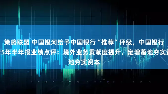 策略联盟 中国银河给予中国银行“推荐”评级，中国银行2025年半年报业绩点评：境外业务贡献度提升，定增落地夯实资本