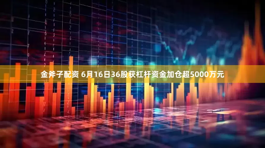 金斧子配资 6月16日36股获杠杆资金加仓超5000万元